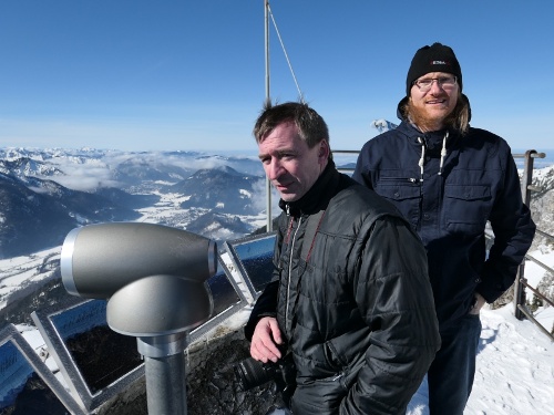 Alain und Christian auf dem Wendelstein